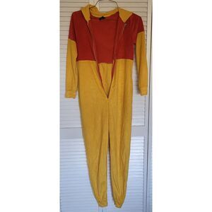 Disney Winnie the Pooh Hooded Union Suit Pajamas Women
